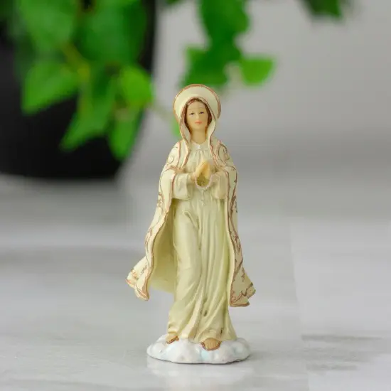 Roman Patrons and Protectors Collection Our Lady of Fatima Figurine - 4.25" Beige {3}