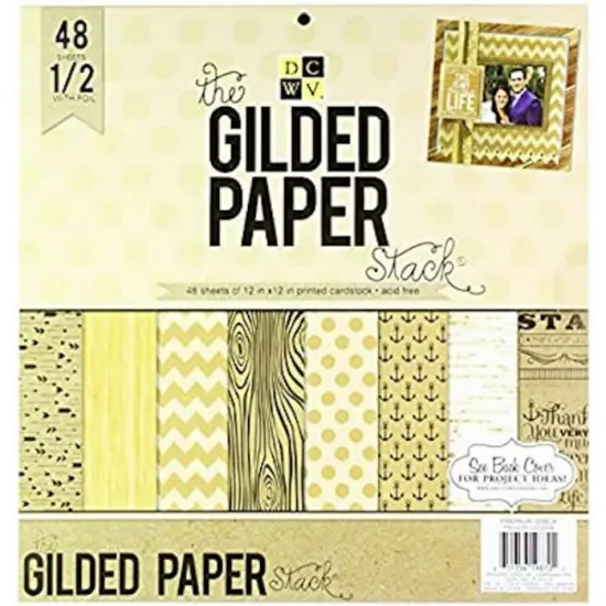 DCWV&reg;️ GILDED PAPER (48 SHEETS) 12X12" PS-005-00358 {2}