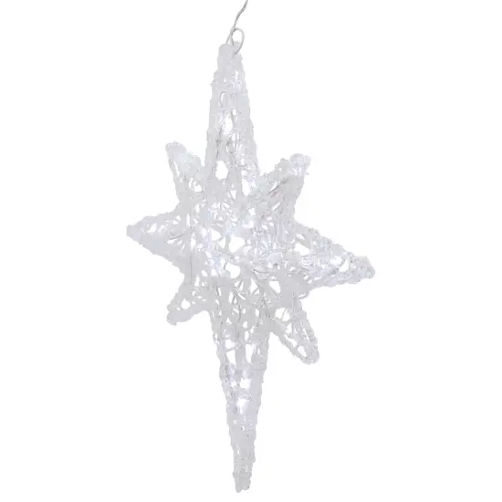 Northlight LED Lighted Star of Bethlehem Twinkle Christmas Decoration - 24" Clear {6}