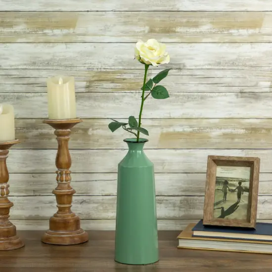 Allstate 22" Long Stem Blooming Vanilla Rose Artificial Floral Silk Pick Ivory {3}