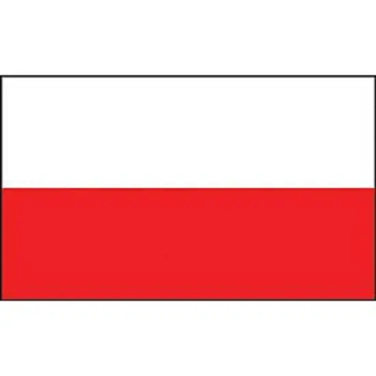 Poland Flag with Grommets 2ft x 3ft {1}