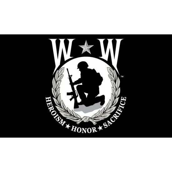 Patriotic U.S Wounded Warrior Flag (3ft x 5ft) {1}