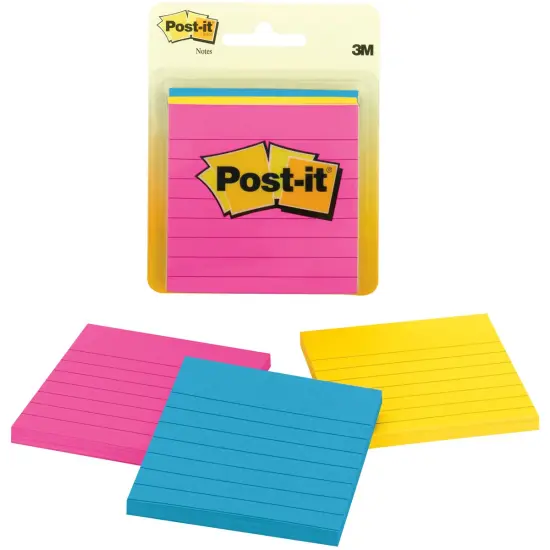 Post-It Sticky Notes 3"X3" 3/Pkg-Cape Town W/50 Sheets {2}
