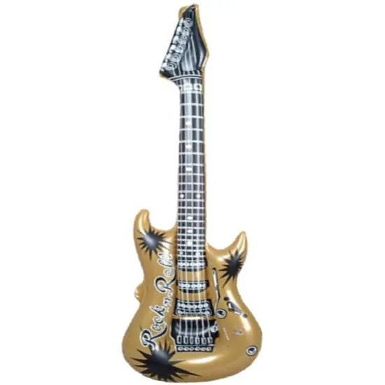 Inflatable Gold Hero Costume Party Decoration Guitar {1}