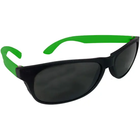 Retro 90s Days of Thunder Neon Green & Black Sunglasses {1}