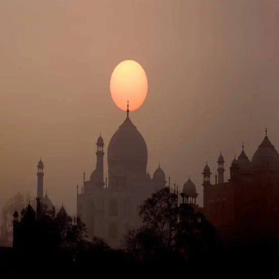 India, Uttar Pradesh, Agra Sunset over Taj Mahal by Jim Zuckerman - Item # VARPDXAS10BJY0002 {1}