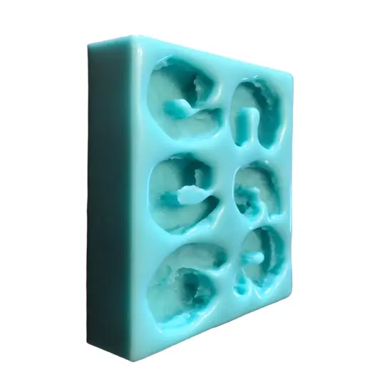 6pc Cooked Shrimp Silicone Mold. No Head with Tail OFF |For Candle| Soap Embeds Mold. Mold for Wax, & Resin.| Not Food Grade {3}