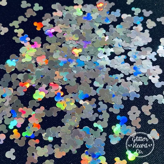 Mouse Head Glitter {2}