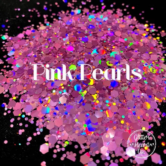 Polyester Glitter - Pink Pearls by Glitter Heart Co.&trade; {3}