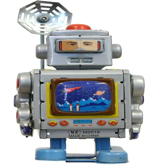 Tin Toy-Robot Silver Each {1}
