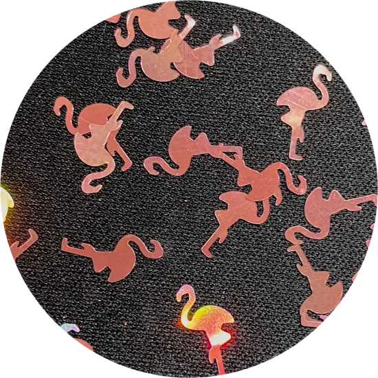Polyester Glitter - Flamingo Glitter Shapes by Glitter Heart Co.&trade; {1}
