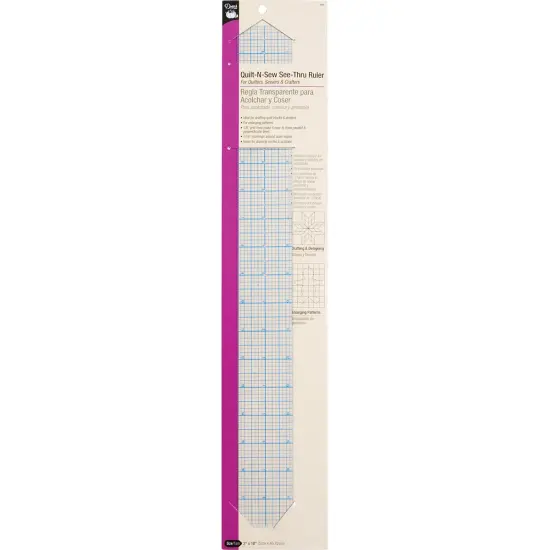 Dritz Quilt-N-Sew See-Through Ruler 2"X18" {1}