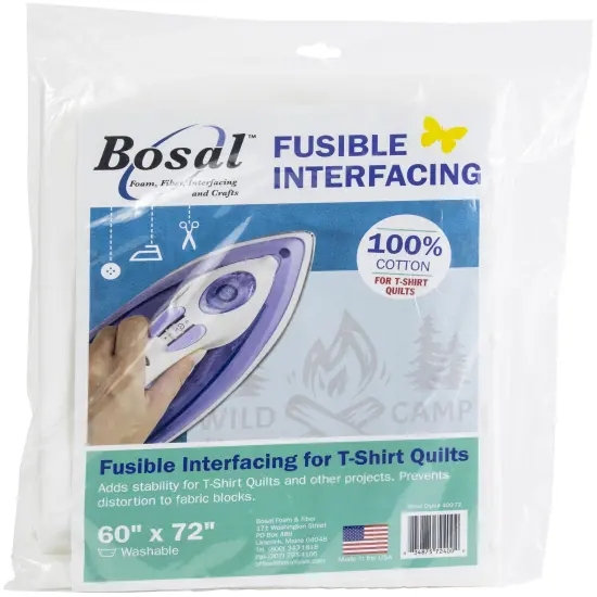 Bosal Fusible Interfacing For T-Shirt Quilts-White 60"X72" {1}