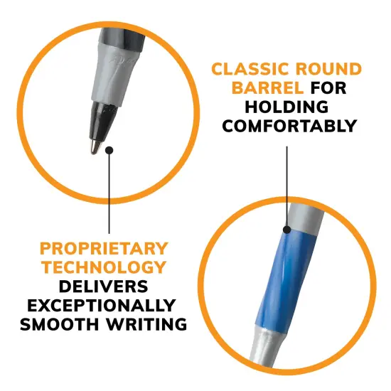 BIC Round Stic Xtra Comfort Black Ballpoint Pens, Medium Point (1.0mm), 144-Count Pack of Bulk Pens, No. 1 Selling Ballpoint Pens {5}