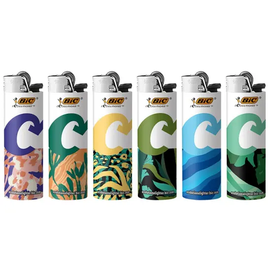 BIC Ecolutions Pocket Lighter, 6-Pack of Ecofriendly Candle Lighters, 100% Recycled Packaging and 55% Recycled Metal, 30% Carbon Offset {3}