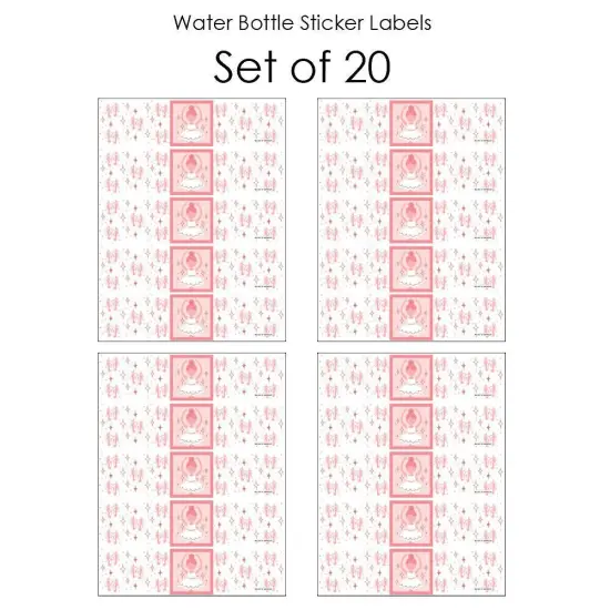 Big Dot of Happiness Tutu Cute Ballerina - Ballet Birthday Party or Baby Shower Water Bottle Sticker Labels - Set of 20 {4}