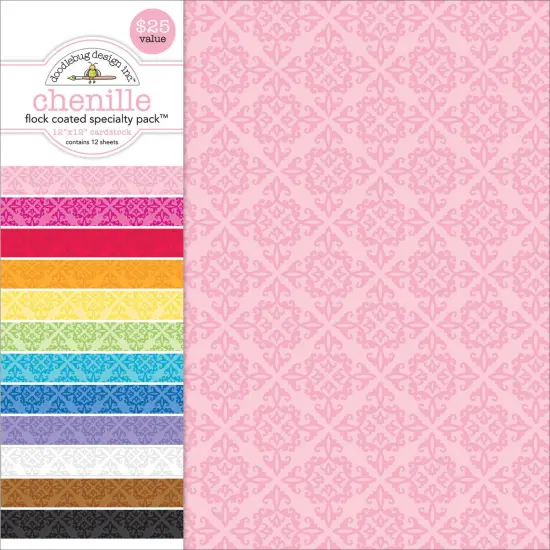Doodlebug Single-Sided Specialty Cardstock Pack 12"X12" 12/P {1}