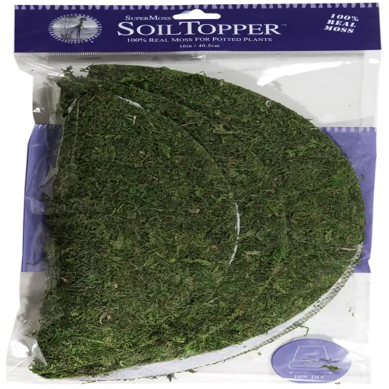 SuperMoss Moss Pot Toppers 12" 3/Pkg-Green {1}
