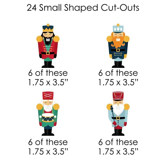 Big Dot of Happiness Christmas Nutcracker - Holiday Party DIY Decorations - Clothespin Garland Banner - 44 Pc {7}