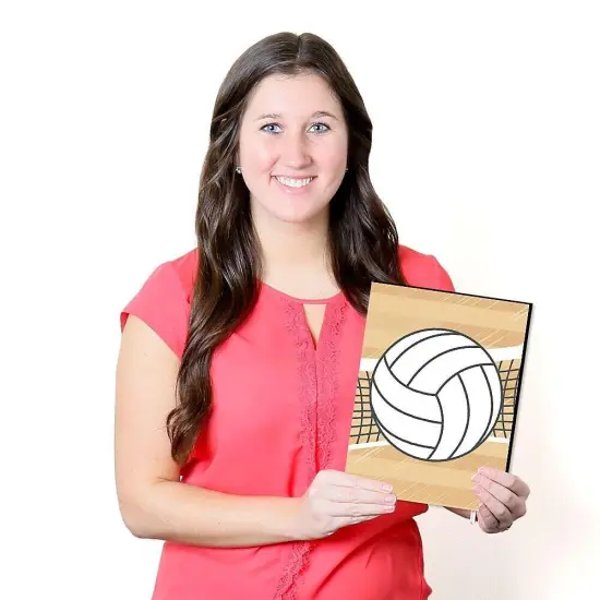 Big Dot of Happiness Bump, Set, Spike - Volleyball - Sports Nursery Wall Art, Kids Room Decor & Game Room Decor - 7.5 x 10 inches - Set of 3 Prints {7}