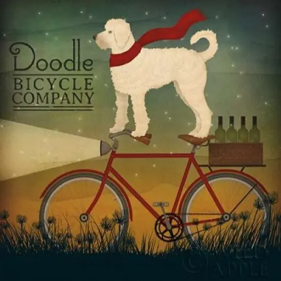 White Doodle on Bike Summer Poster Print by Ryan Fowler - Item # VARPDX31276HR {1}
