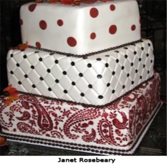 Paisley Cake Stencil Side | C465 by Designer Stencils | Cake Decorating Tools | {2}