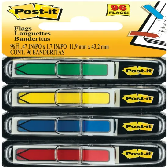 Post-It Arrow Flags .47"X1.7" 96/Pkg {2}