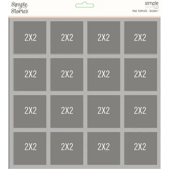 Simple Stories Simple Pages Page Template-(1) 16-2"X2" {1}