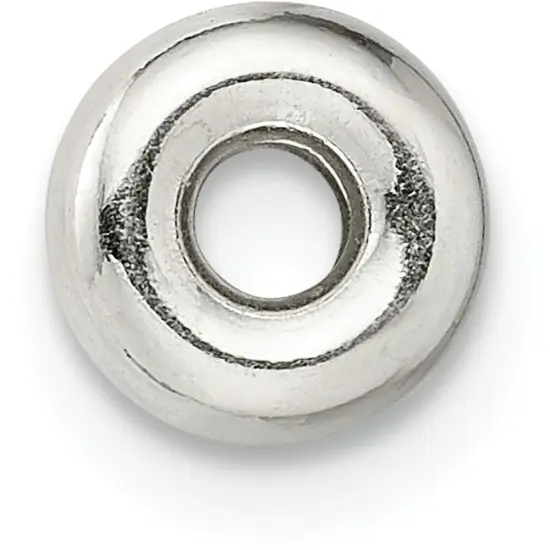 Sterling Silver Spacer Beads 6.3 x 3.2mm - Pack of 6 {1}