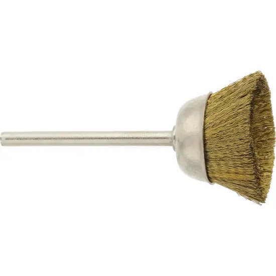 Brass Wire Cup Brush for Cleaning Rust Removal Dia: 1" CMB100 {6}