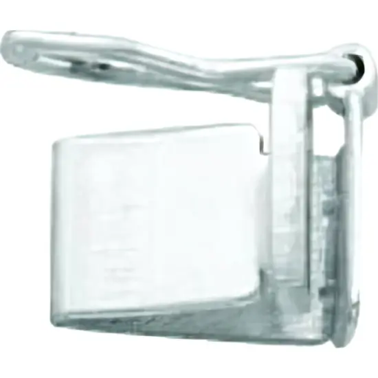 14K White Gold Push Button Box Clasp Replacement Tongue 6.25mm {1}