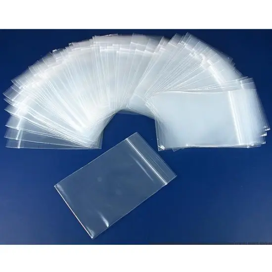Resealable Reclosable Zipline Clear Plastic Bags 3" x 4" & 6" x 9" Kit 200 Pcs {2}
