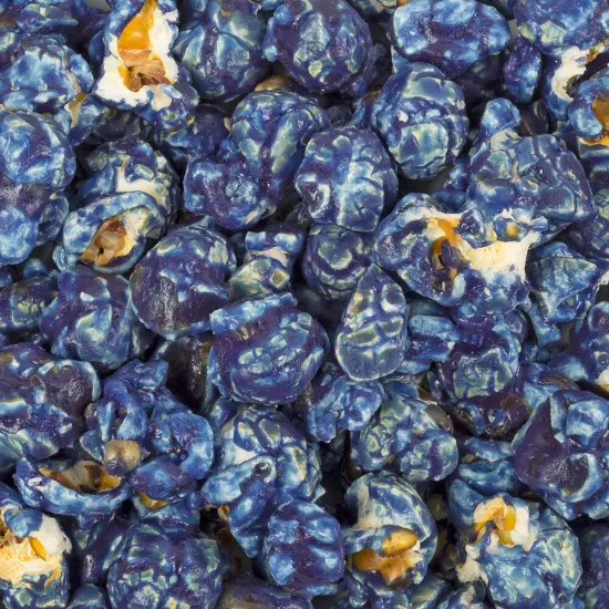 1 lb Dark Blue Candy Coated Popcorn Vanilla Flavored (1lb Bag) {1}