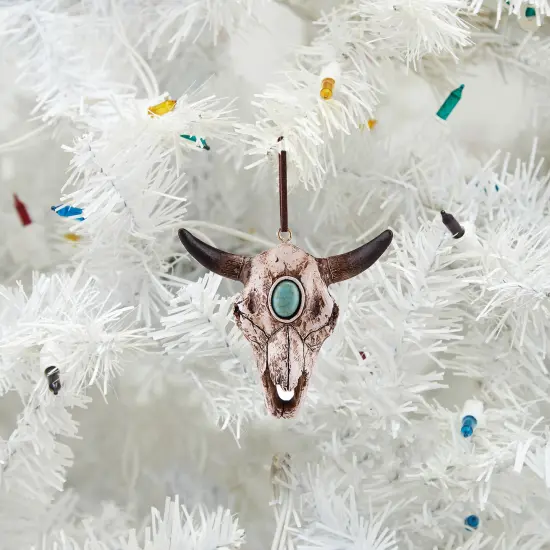Steer Skull Christmas Xmas Halloween Ornament {4}