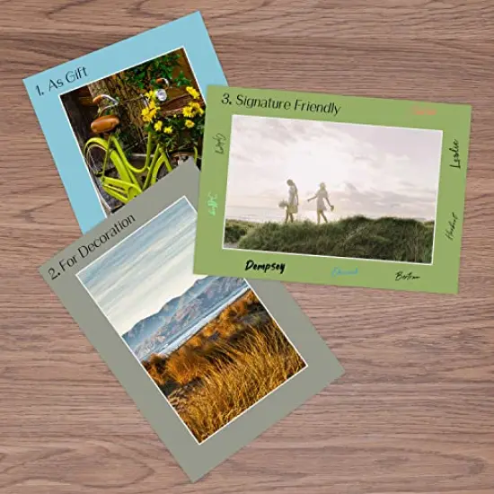 Pack of 25 Acid Free , Mix 5x7 Photo Mats Mattes Matting with White Core Bevel Cut for 4x6 Pictures in Premier {5}