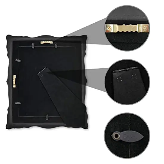 8x10 Picture Frame Baroque Picture Frames 8 by 10 Vintage Frames for Picture Artwork in Black & Gold {5}