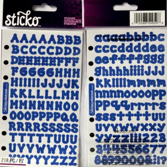 Sticko Splash Dot Letters Stickers {1}