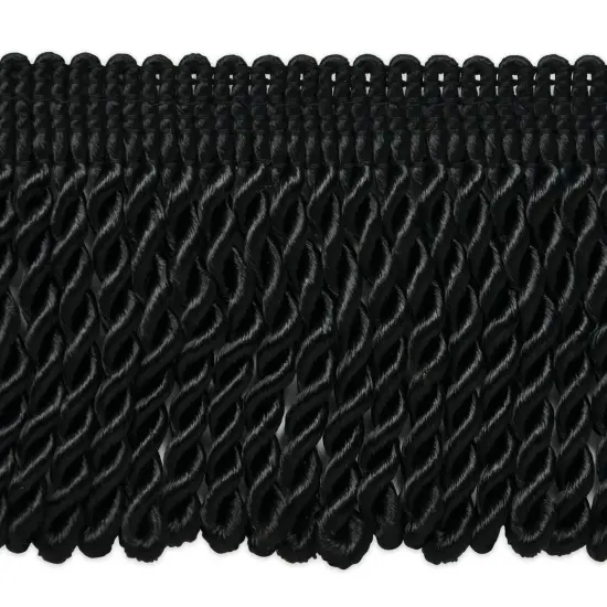 5 yards of Cadee 3" Bullion Fringe Trim | 5 yard cut Black {1}