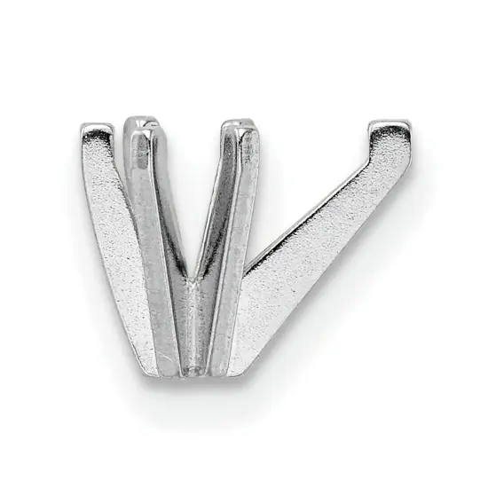 14K White Gold 6 Prong Pear Straight Setting9x5.5mm {2}