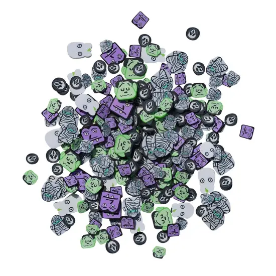 Buttons Galore Sprinkletz DIY Craft Embellishment Polymer Clay Pieces 36 Grams - 3 Packs of Ghouls {3}