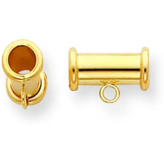 14K Gold Tube Bail (3.10mm Inside Diameter) {1}
