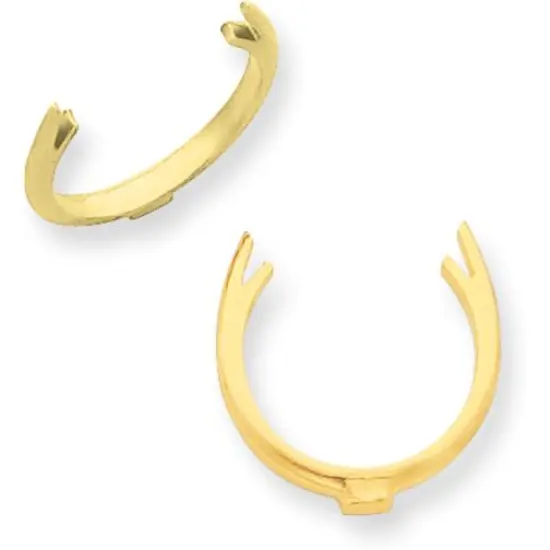 14K Gold Half Ring Shank {1}