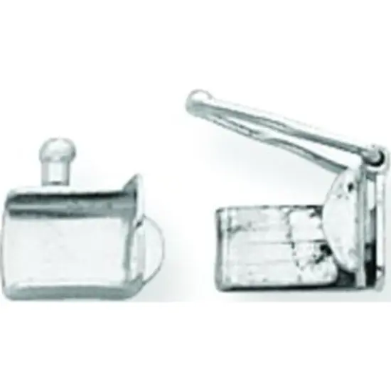 14K White Gold Fold Over Clasp 6.7mm {1}