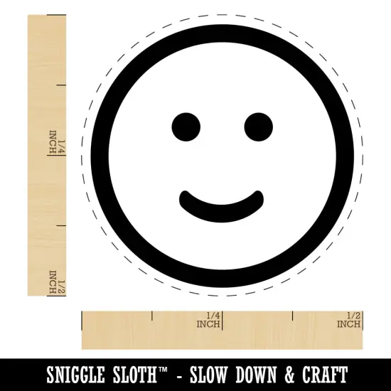 Happy Face Smile Good Job Self-Inking Rubber Stamp for Stamping Crafting Planners Green {1}