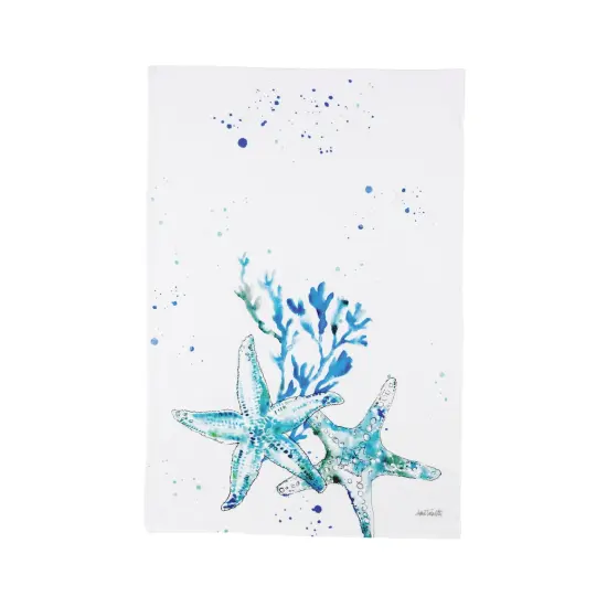 Starfish Printed Cotton Flour Sack Kitchen Towel {1}