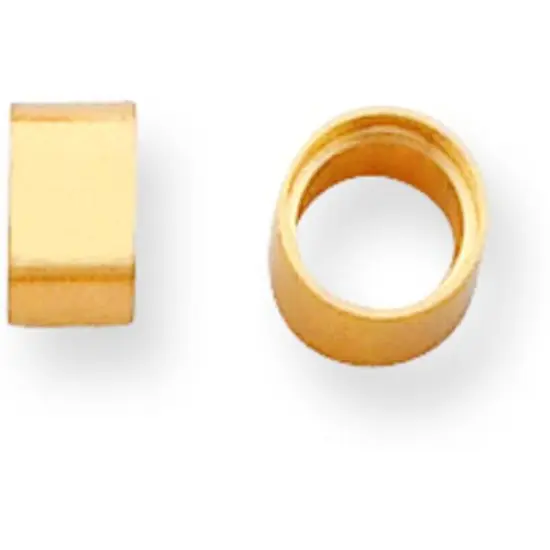 14K Gold Round Stone Seat Tube Bezel Setting 5.2mm {1}