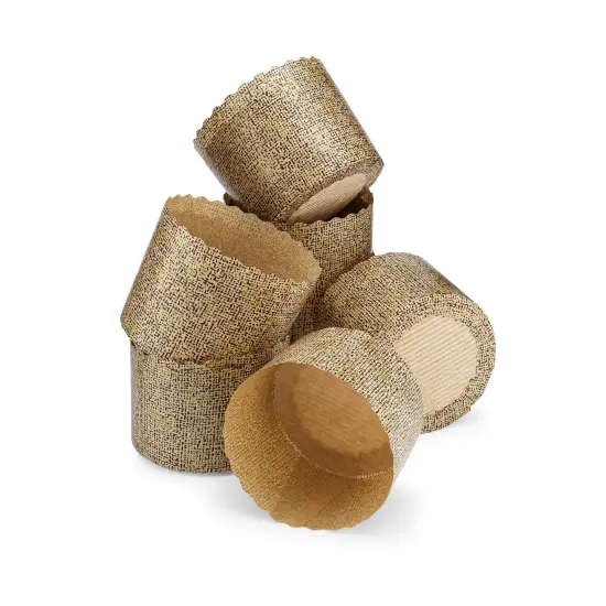 Mini Paper Panettone Mold 2-⅜ W x 2 H Inches, 25-Pack {1}