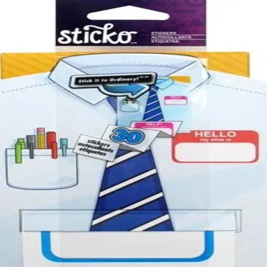 Sticko Name Tag Roll Label Stickers-30 Pcs {1}