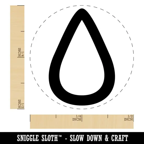 Hydrate Tracker Water Drop Outline Self-Inking Rubber Stamp for Stamping Crafting Planners Dry Pad (No Ink) {1}