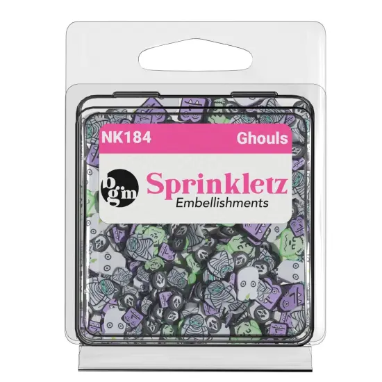 Buttons Galore Sprinkletz DIY Craft Embellishment Polymer Clay Pieces 36 Grams - 3 Packs of Ghouls {2}